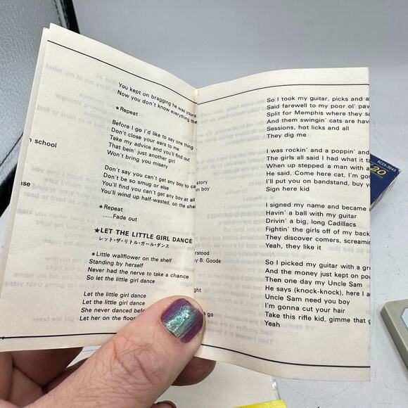 Vintage Japanese cassette tape 1970s Super Oldies 20: Hits of 50's and 60's - Picture 8 of 11